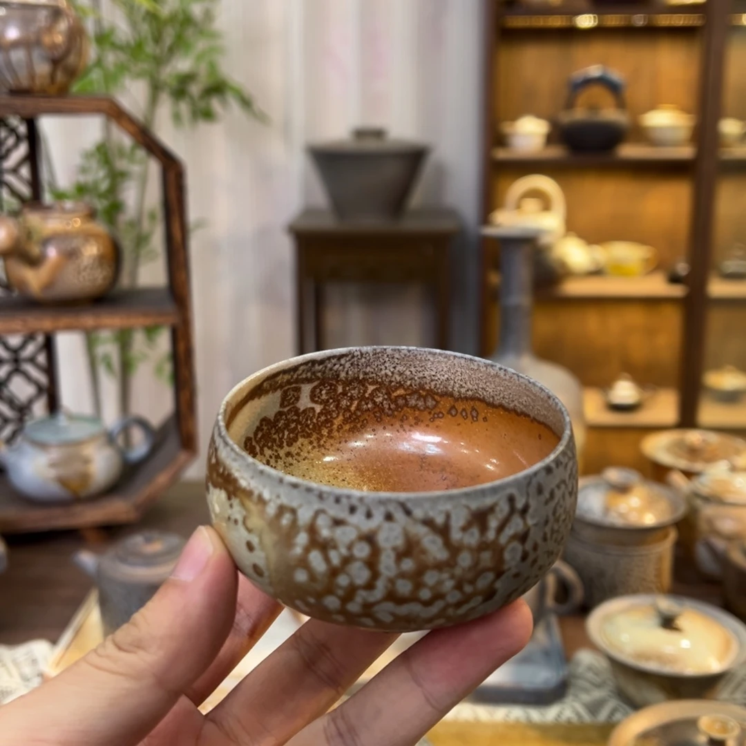 不染柴烧精品主人杯