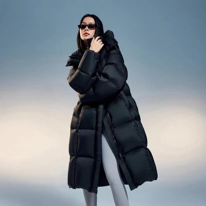 简约冬季女款百搭时尚宽松保暖休闲长款90白鹅绒羽绒服-3108-短