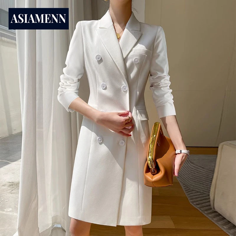 总裁职场西装连衣裙女夏季2025年新款高端美业前台接待工作服工装