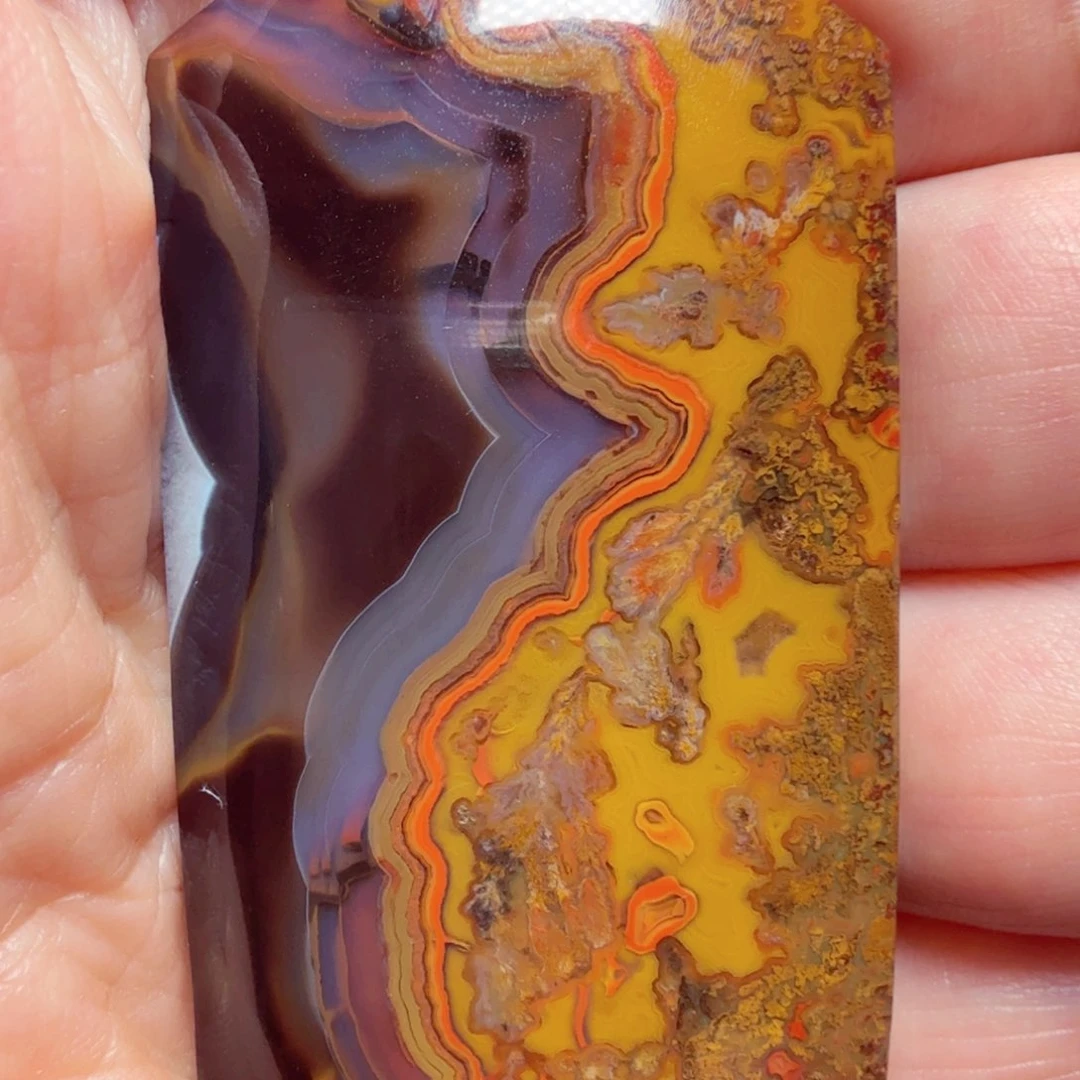 玛瑙/玉髓吊坠未镶嵌捞**鱼