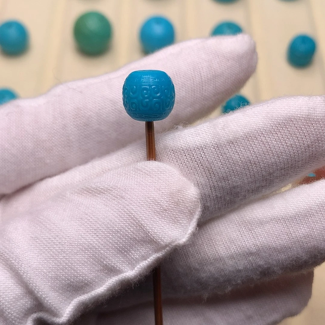 绿松石未镶嵌绿松石回纹9.6