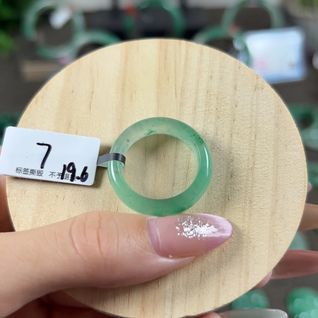 未镶嵌石英质玉戒圈内径19.6