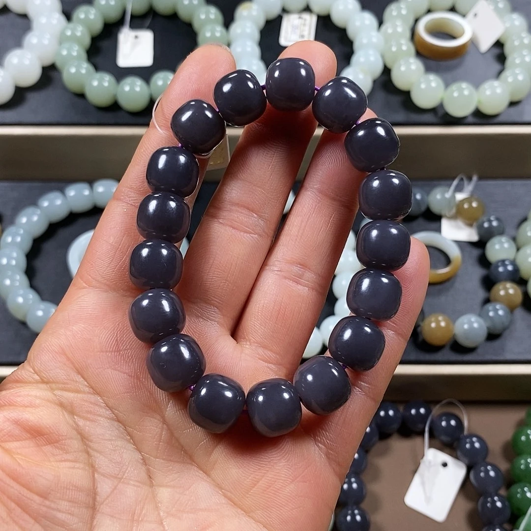 和田玉手链未镶嵌火****馆