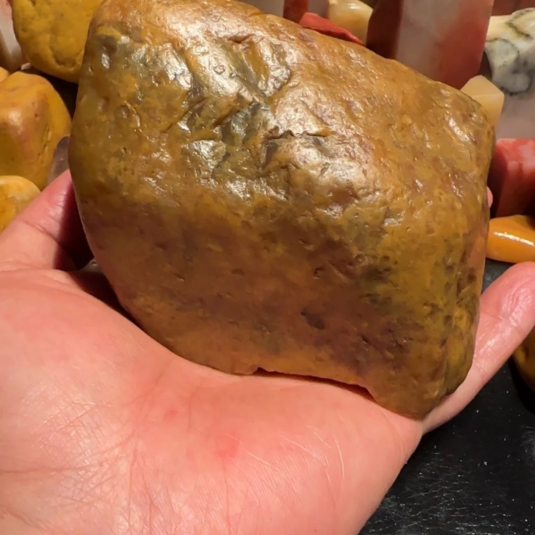 老挝石用****8田黄原石，