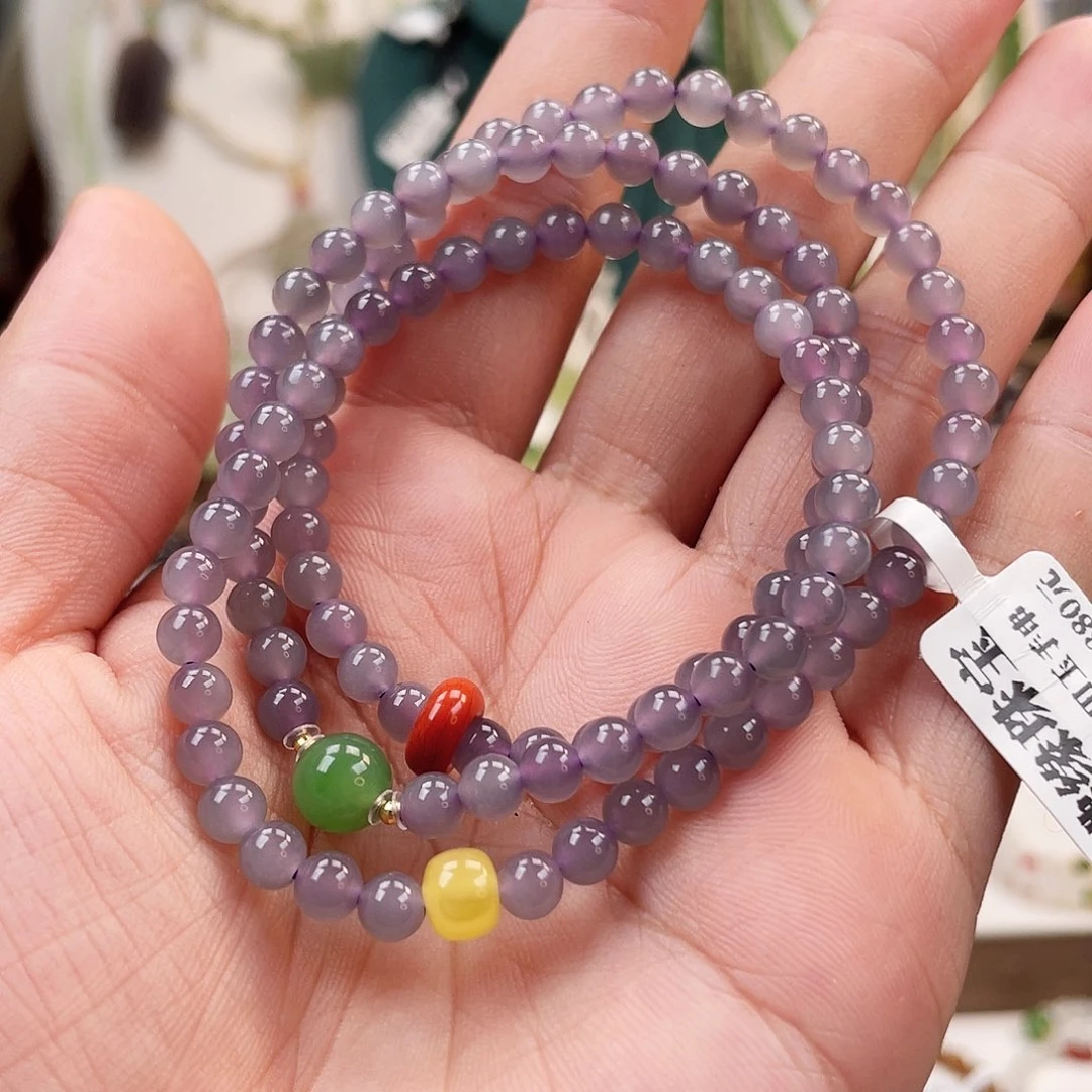 18K金镶嵌手链和田玉5