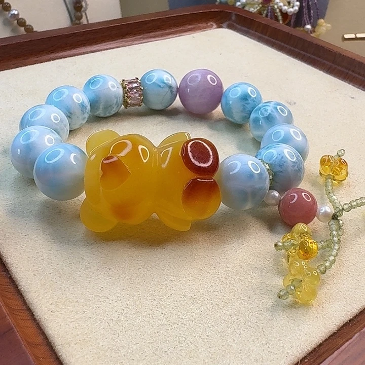 琥珀未镶嵌手链琥珀手串