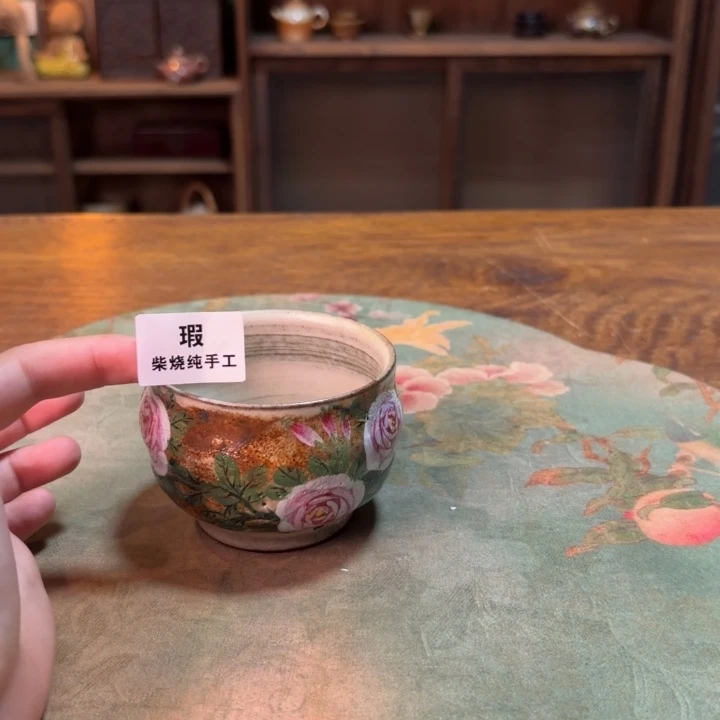 柴烧纯手工手绘陶瓷
