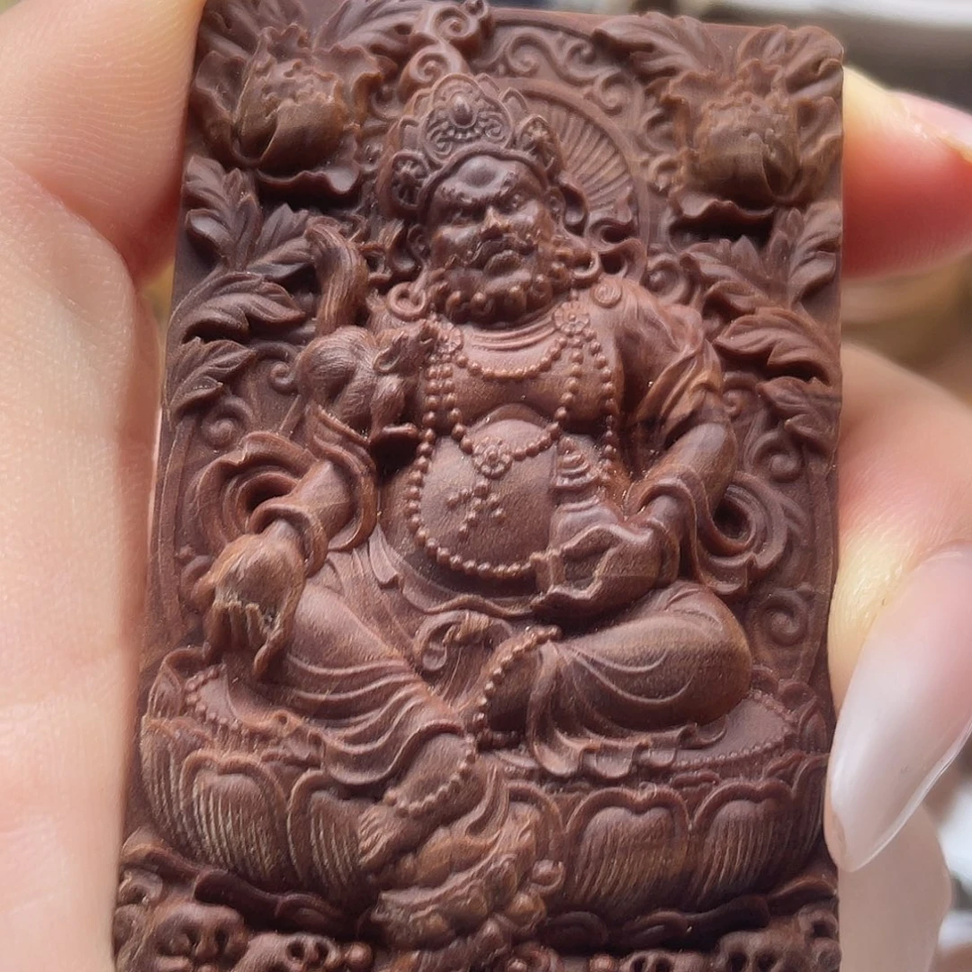 品***气檀香木沉水黄财神