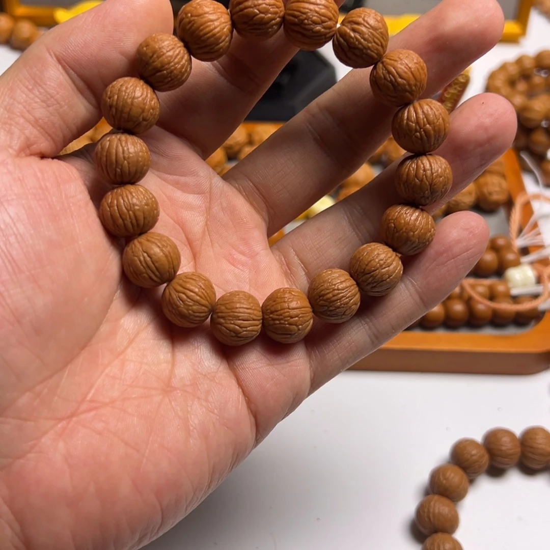 手串猴头核桃全品凤羽精打底尺寸13+