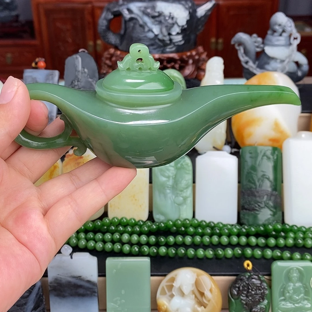 和田玉未镶嵌挂件