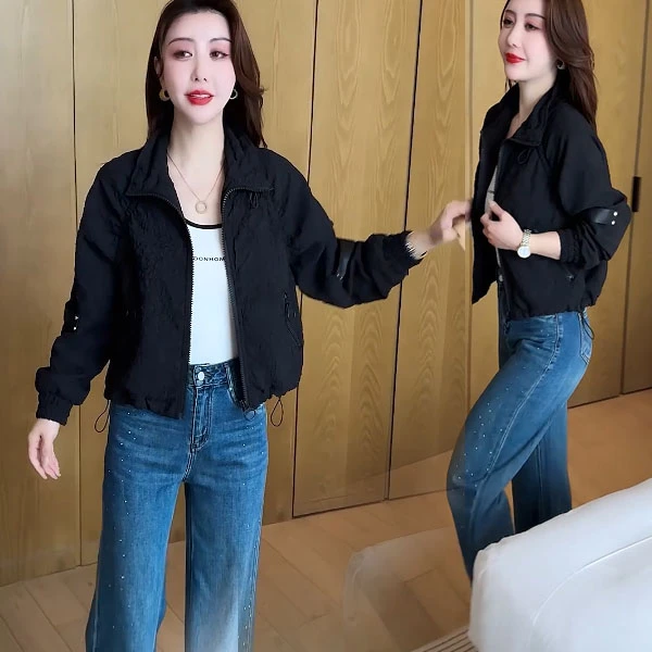 大码女装外套简约时尚百搭休闲气质时尚减龄秋季2025宽松显瘦潮款