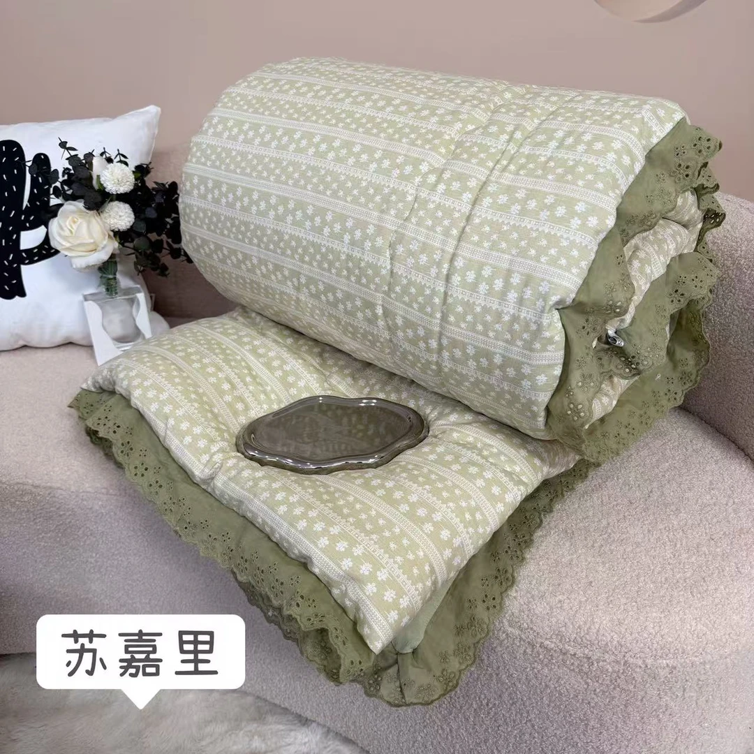 【双人苏嘉里】200*230cm加厚亲肤纯色时尚双面轻奢纯棉被子