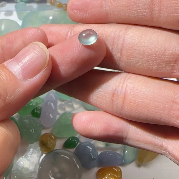 定制翡翠未镶嵌天然翡翠蛋面