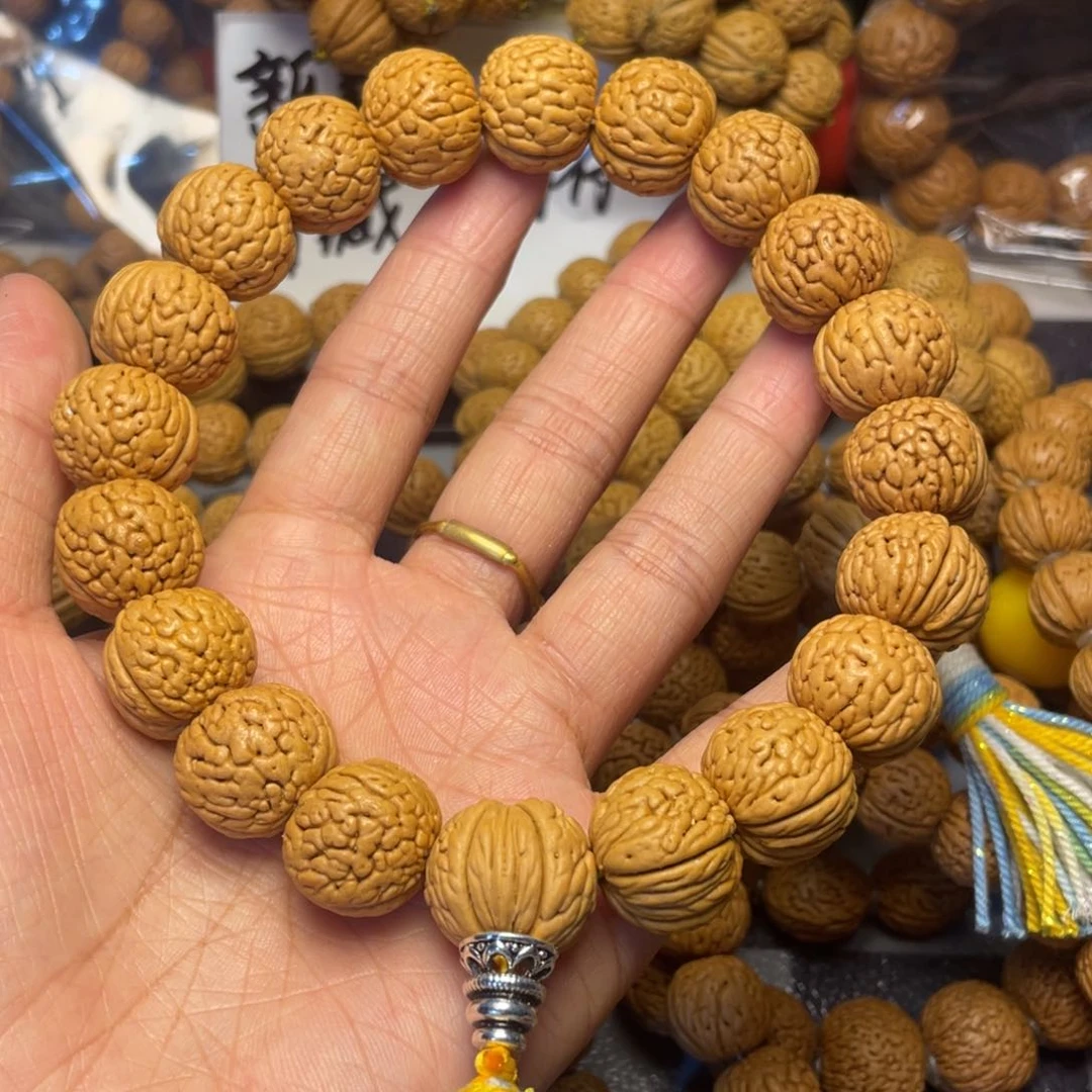 手串桃核正**接18铁扇手持