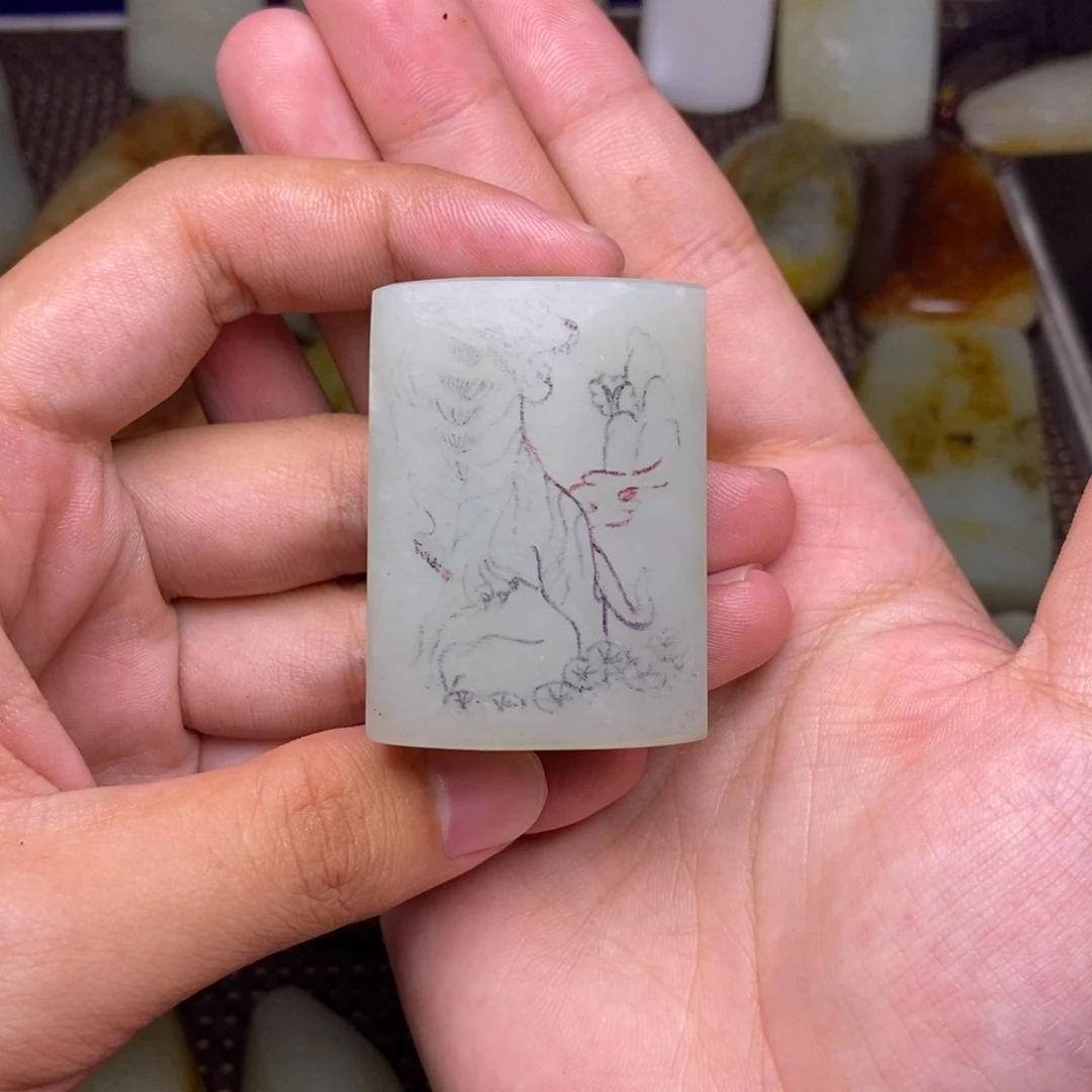 吊坠未镶嵌定制和田玉