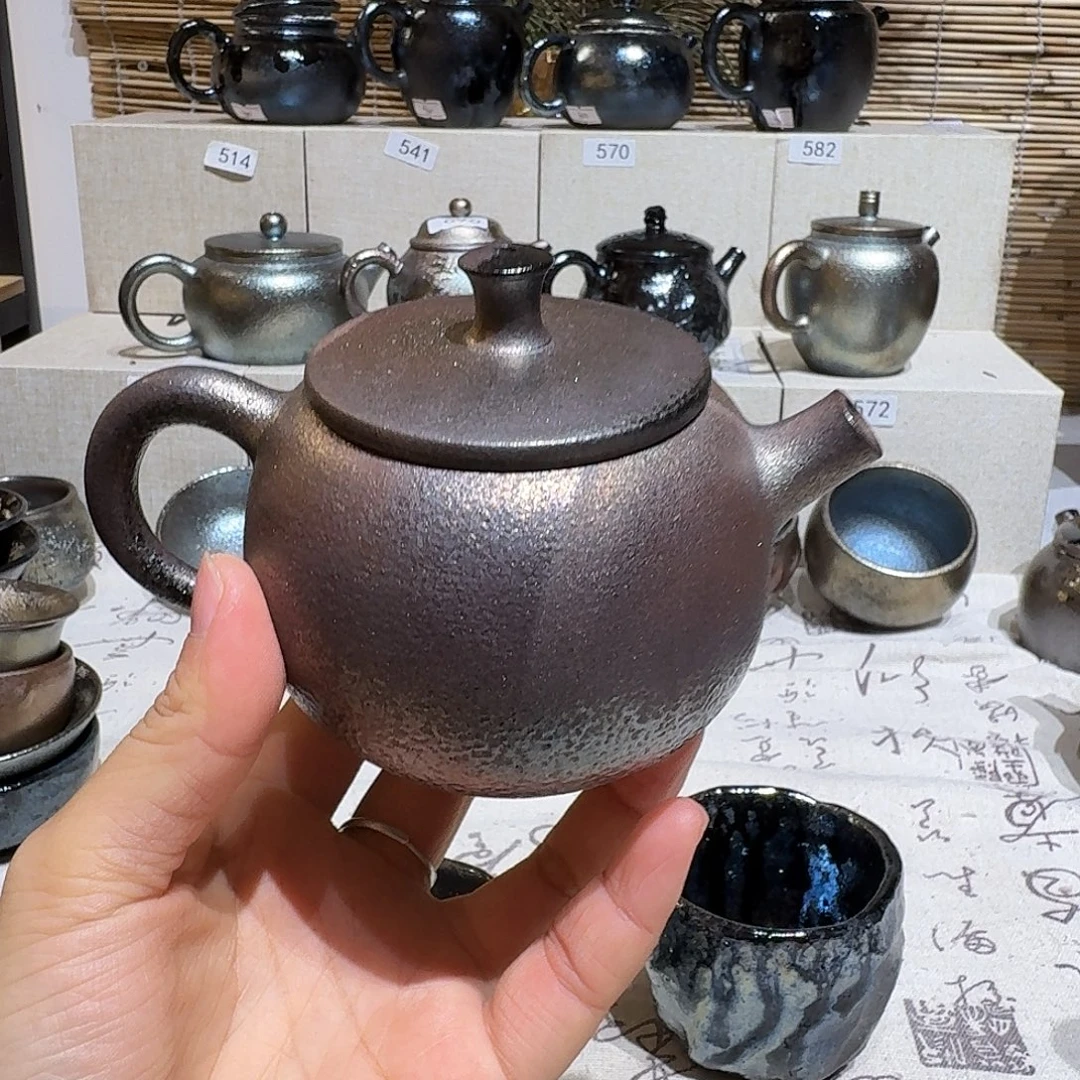 杯建水紫陶紫泥柴烧壶