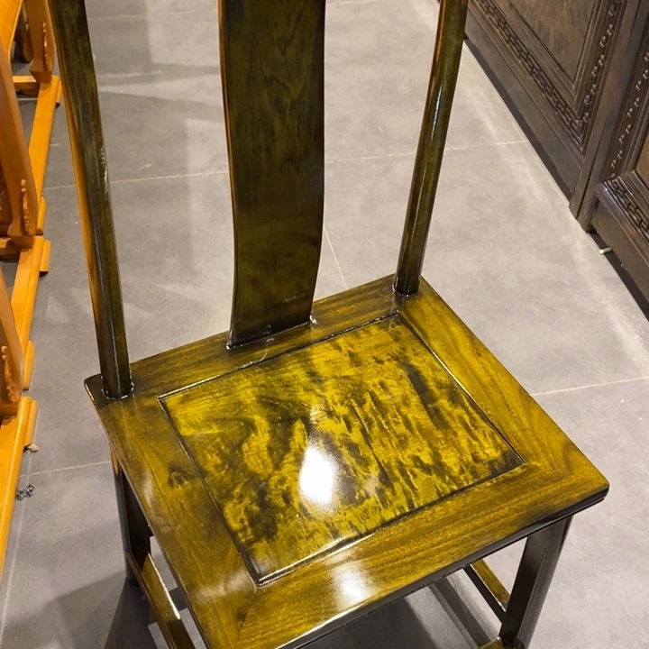 丐***楠木五把靠背椅子金丝楠木