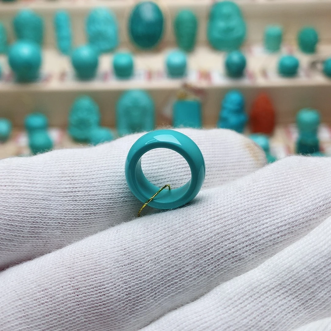 绿松石珠宝半成品未镶嵌