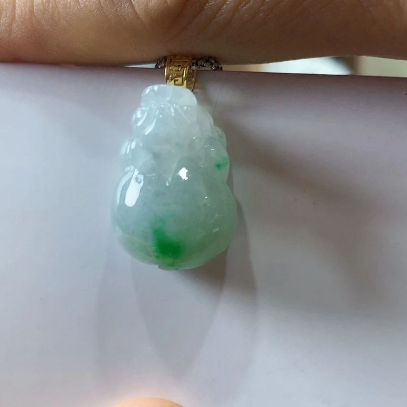 【闪购商品】吊坠(不含链)18K金镶嵌翡翠