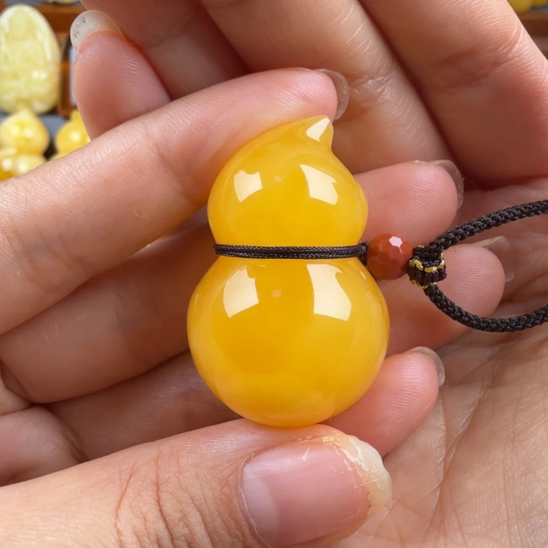 琥珀未镶嵌颈饰纯天然琥珀蜜蜡无优化