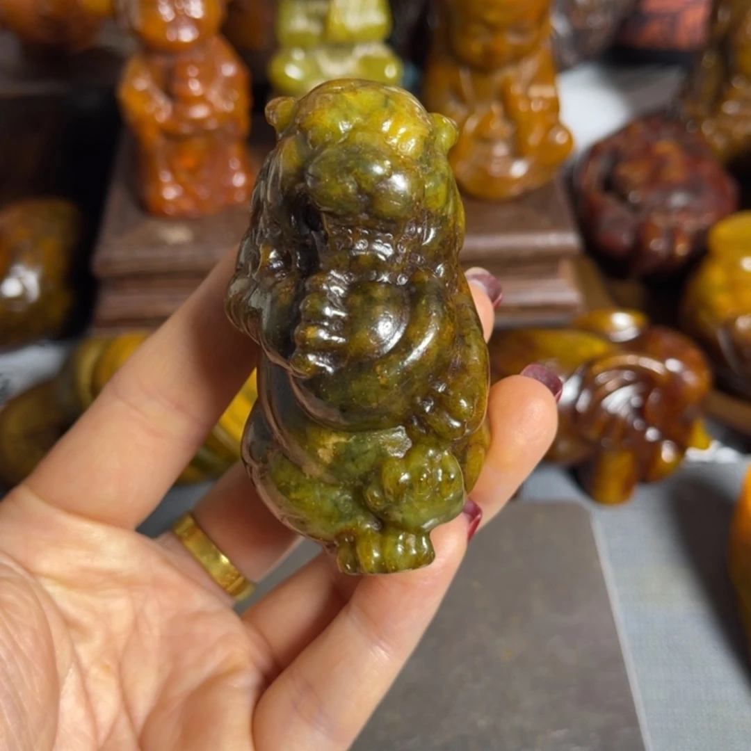 飘***雪蛇纹石玉合金颈饰