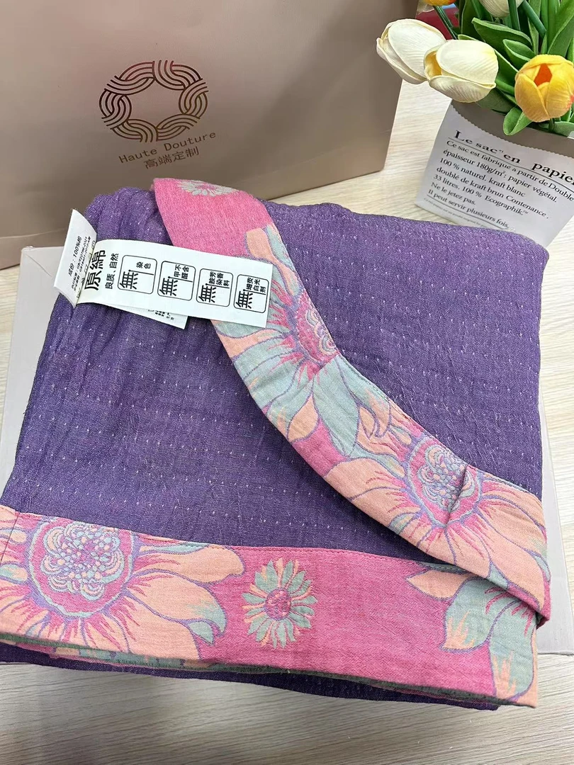 纯棉双层纱床单花边不挑介意勿拍