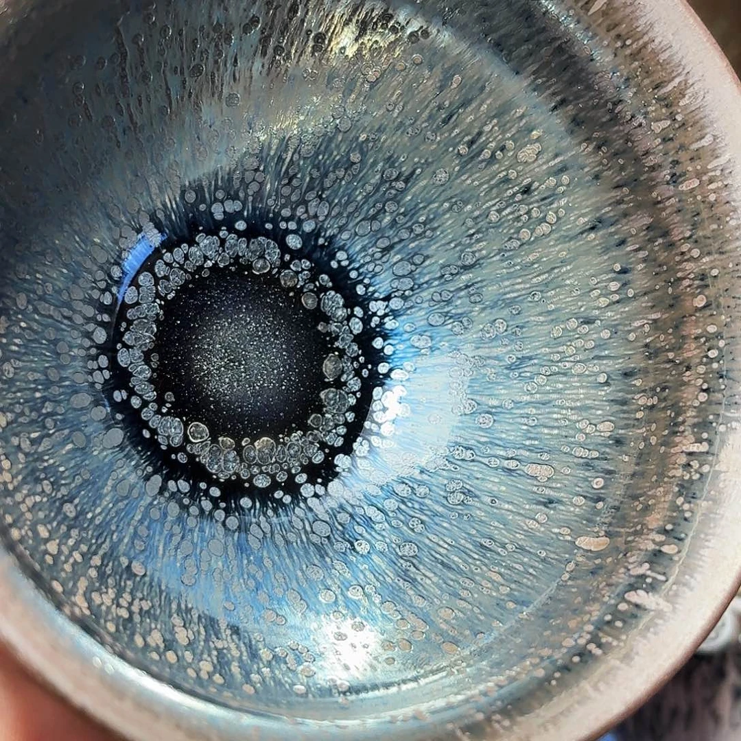 茶盏义兴龙窑柴烧建盏154微瑕