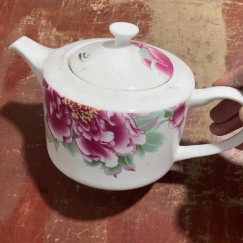 景德镇陶瓷红叶陶瓷壶