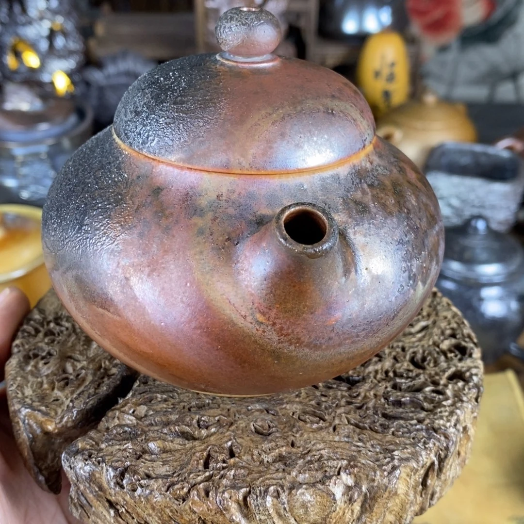 雨***后建水紫陶柴烧茶器，感谢信任支持