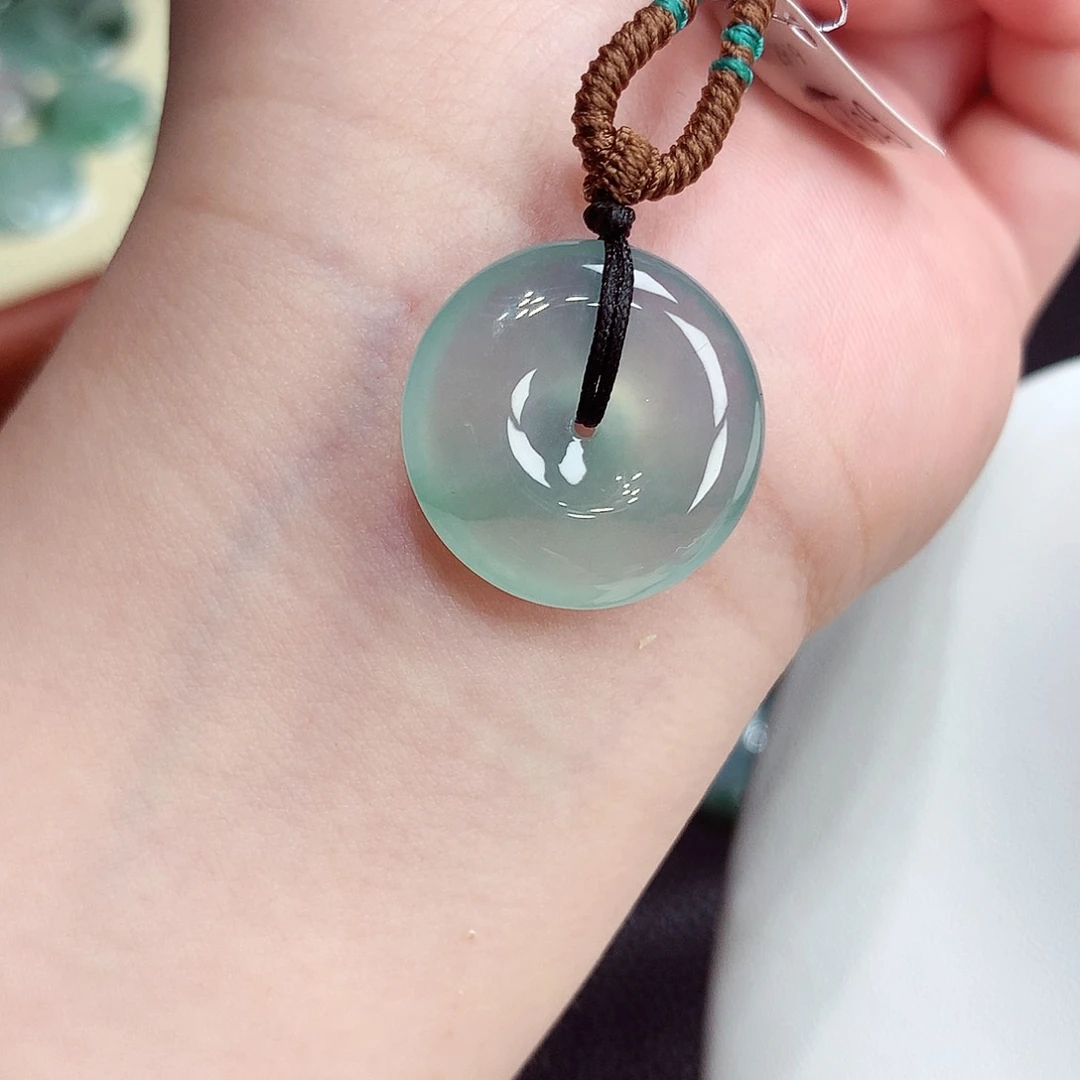 翡翠未镶嵌颈饰翡翠30，21/5.8