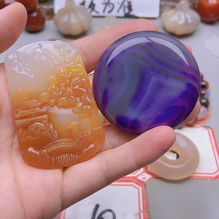 【闪购商品】未镶嵌玛瑙/玉髓珠宝半成品孔***?