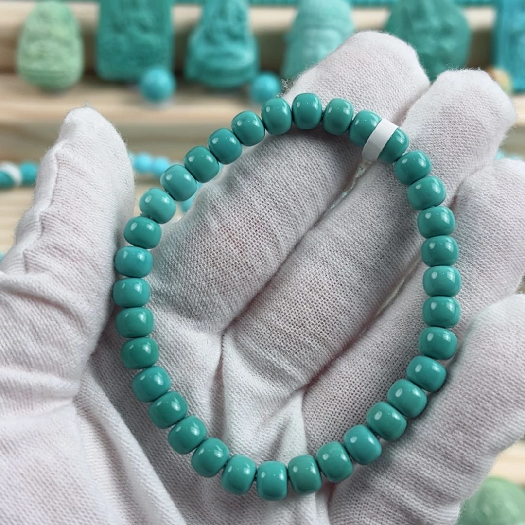 未镶嵌绿松石尺寸6.5mm