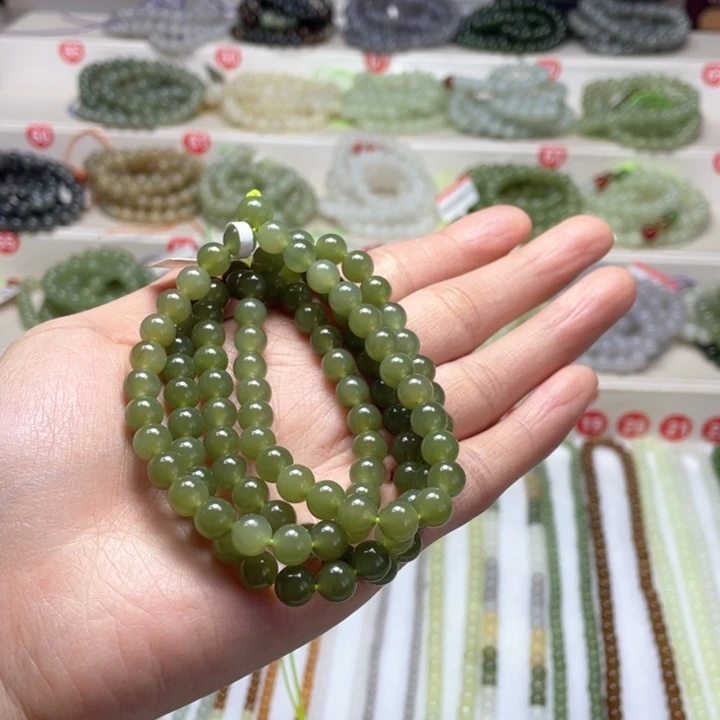 和田玉颈饰未镶嵌7m m