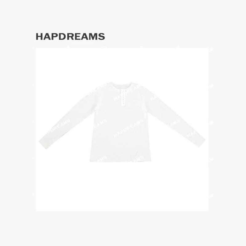 亨利领长袖T 纯色轻薄全面棉T恤长袖1168