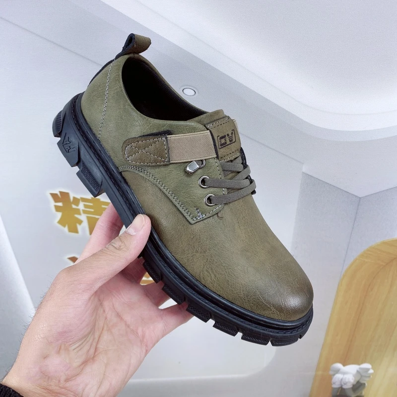 【断码】男士时尚百搭软底防滑休闲皮鞋6568
