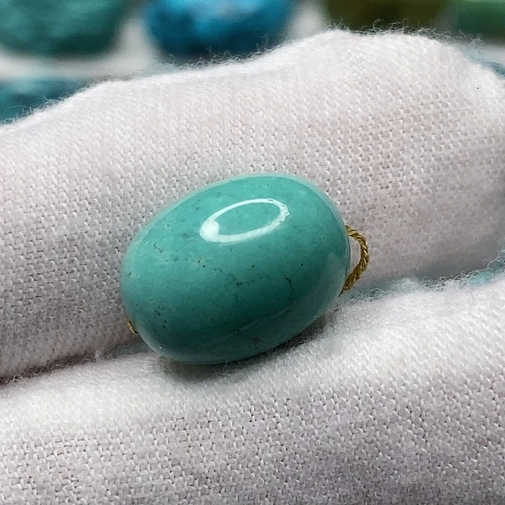 绿松石未镶嵌天然原矿 地大质检