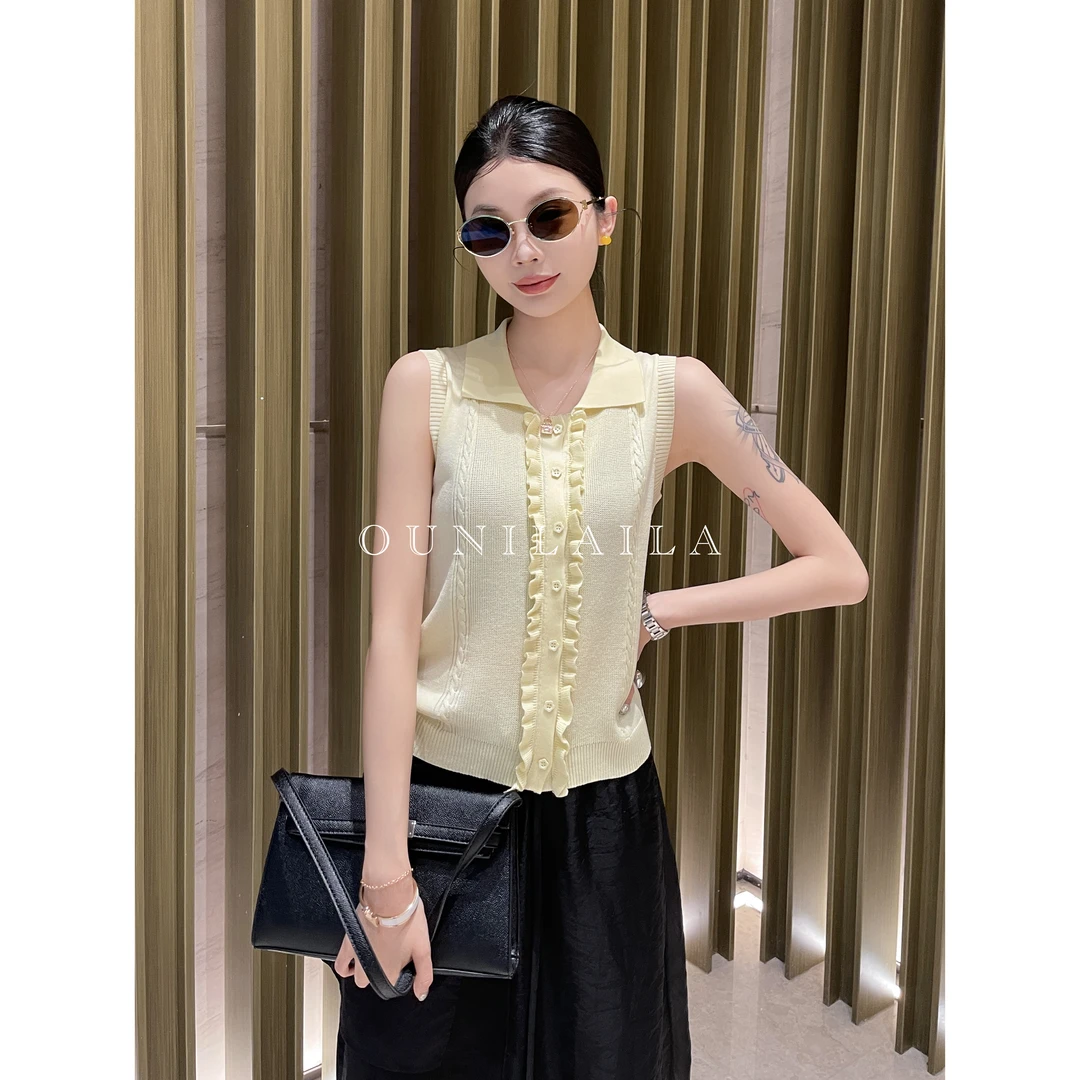 欧尼家【江月】明艳动人的一模亮色 / 木耳打揽气质T恤DX8120N