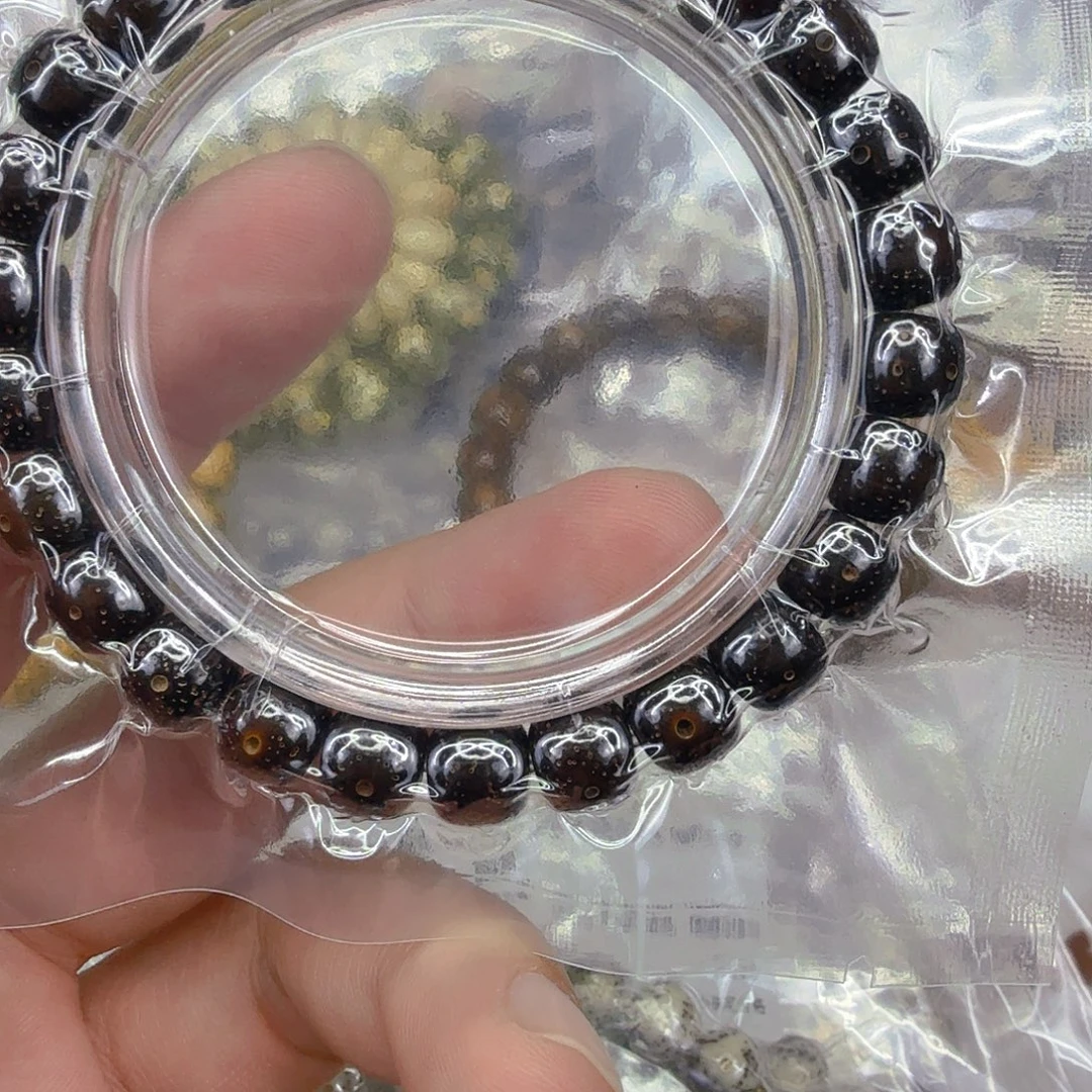 手串星月菩提51傲视黑金星月菩提单圈0.9