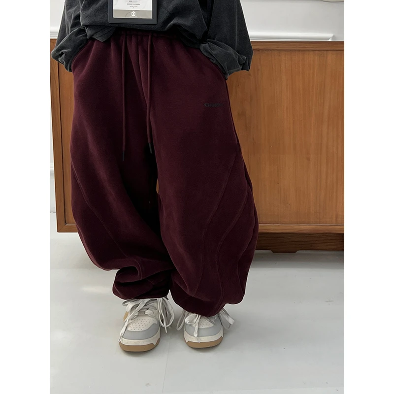 K27645孙小美女童束脚裤秋冬装2025新款加绒加厚儿童运动裤子