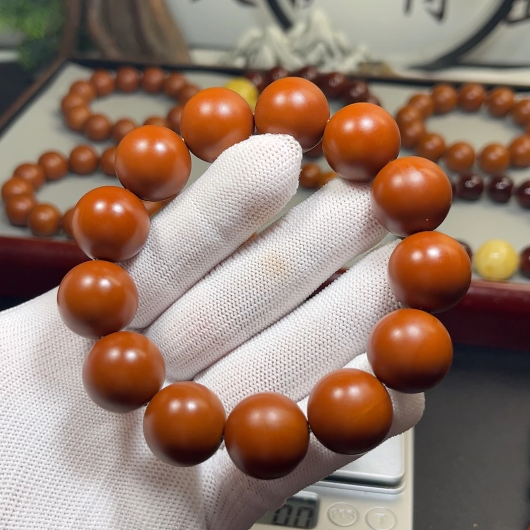 开***9手串橄榄核1.8+树王精品铁核 小孔