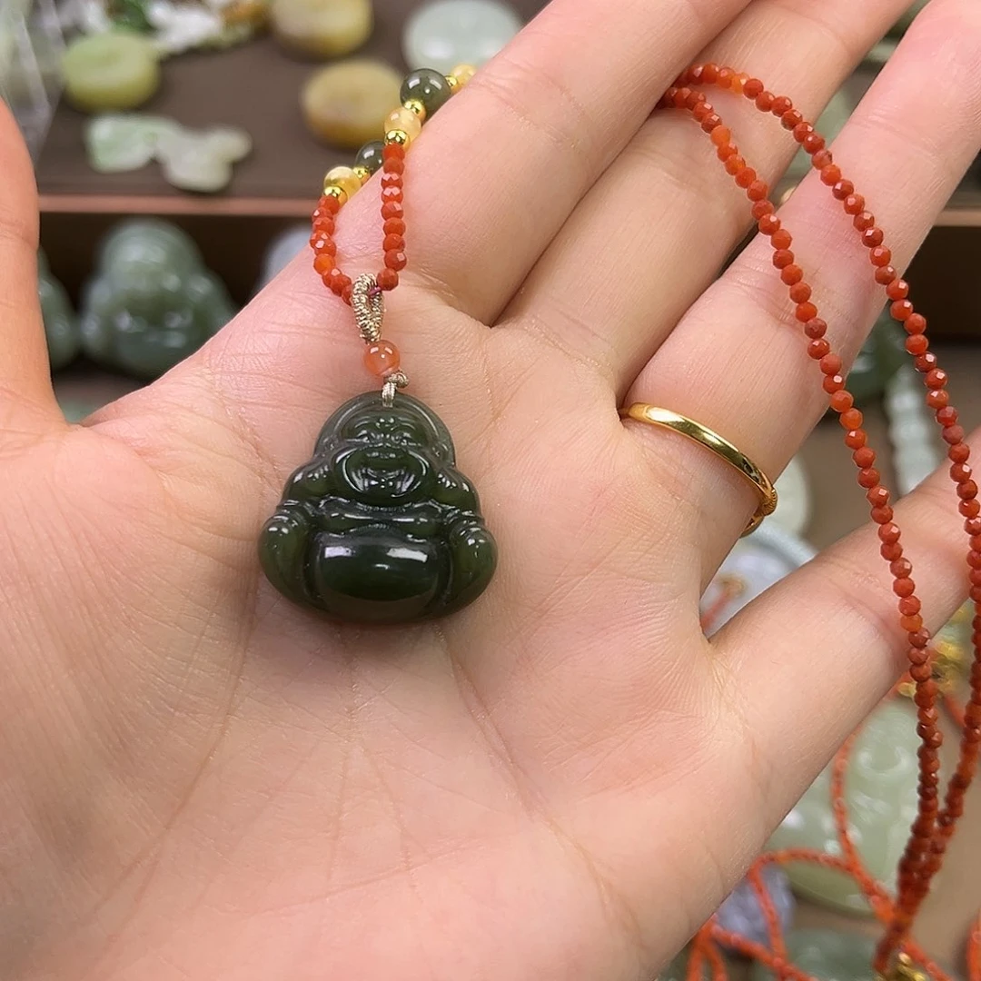 和田玉吊坠(赠链)未镶嵌你***爱