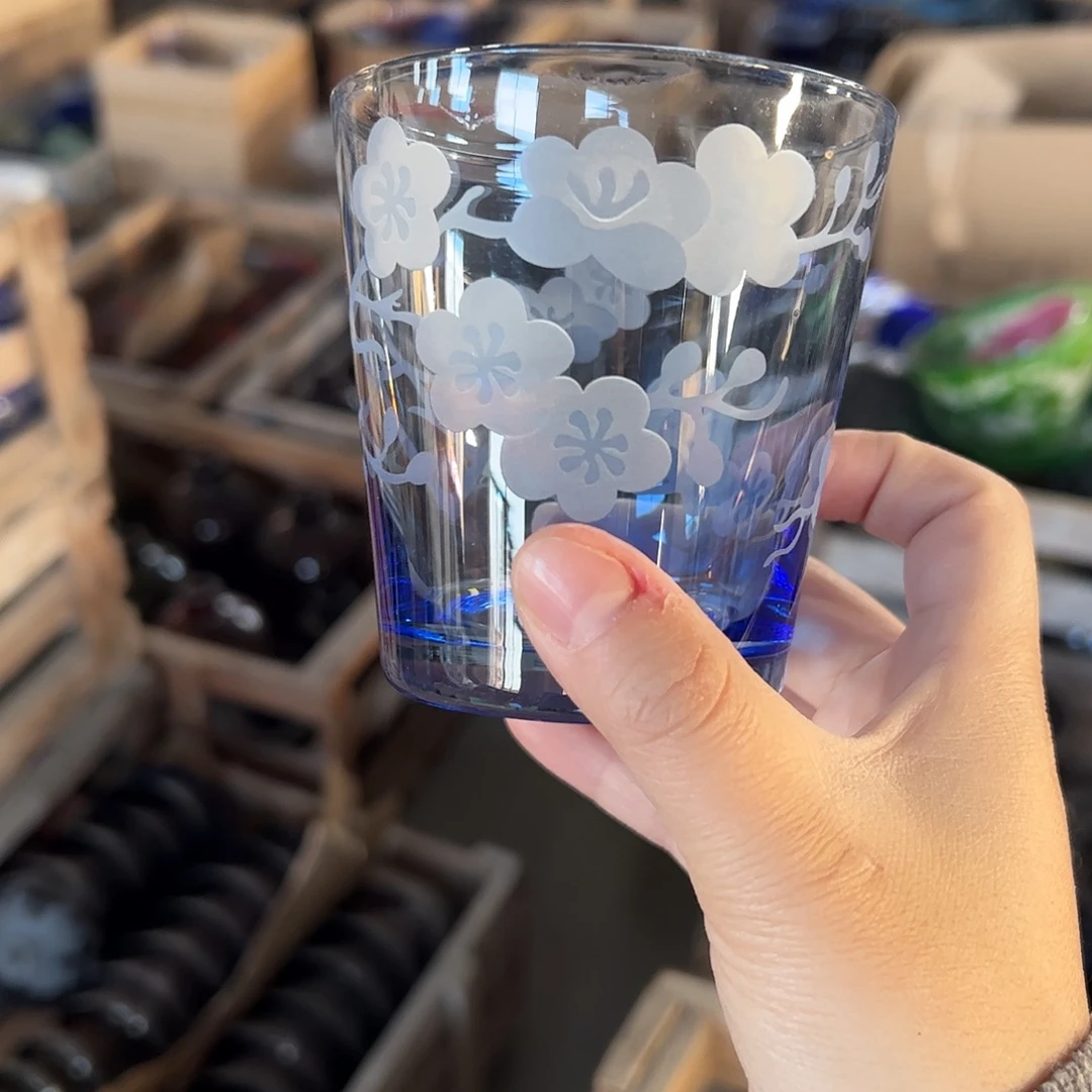 平底款水晶玻璃微瑕一个