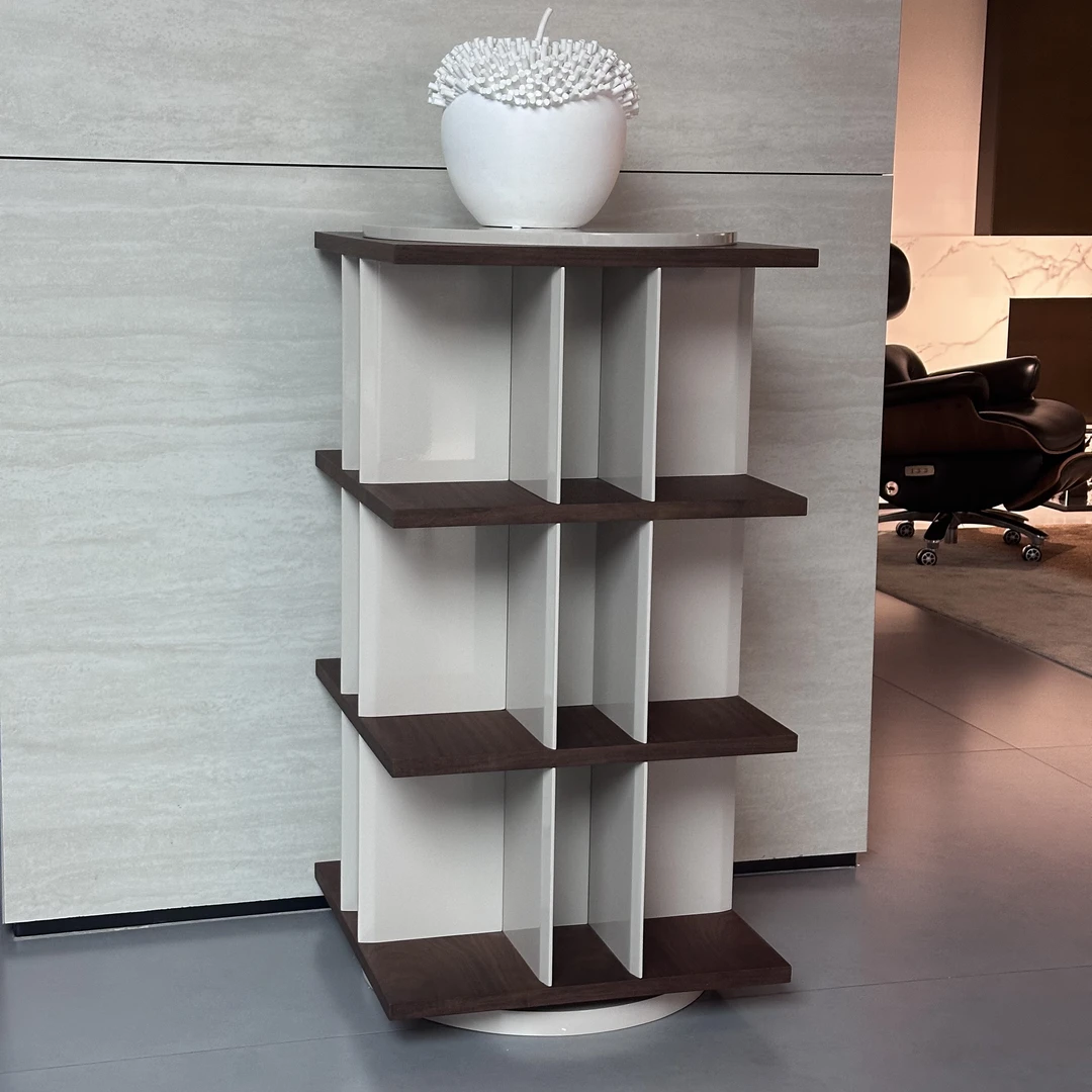 地柜意式极简设计师款客厅书房高级感创意多层置物架（60*60*115）