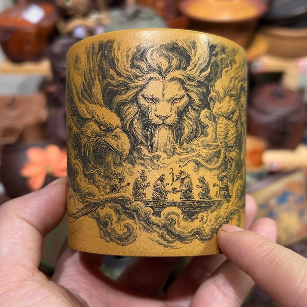 茶杯紫砂宜兴紫砂主人杯