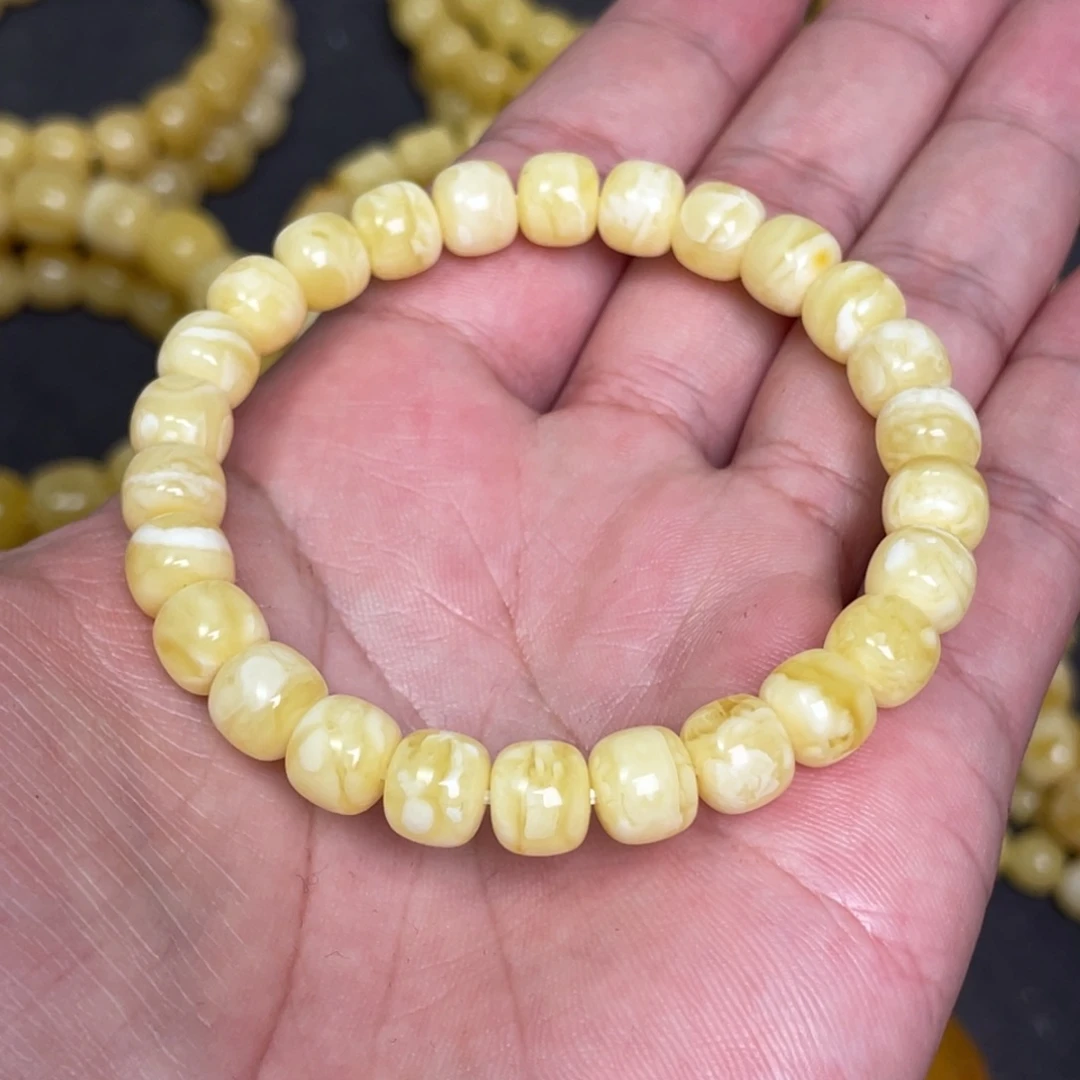 蜜蜡未镶嵌裸石蜜蜡手串8.5mm