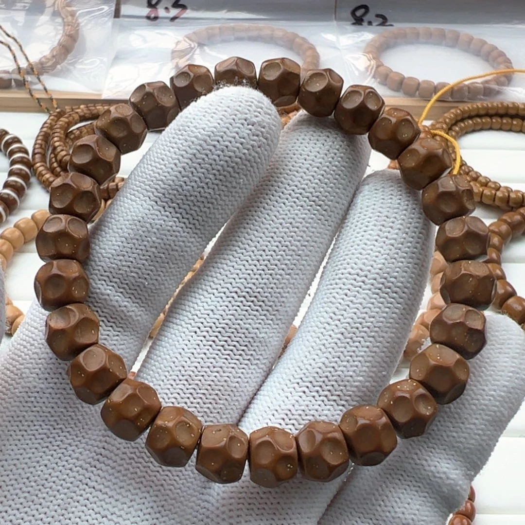 橄榄核手串9手工无相实心鼠