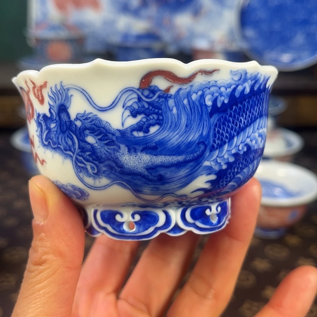 瓷片景德镇市自成堂手工手绘