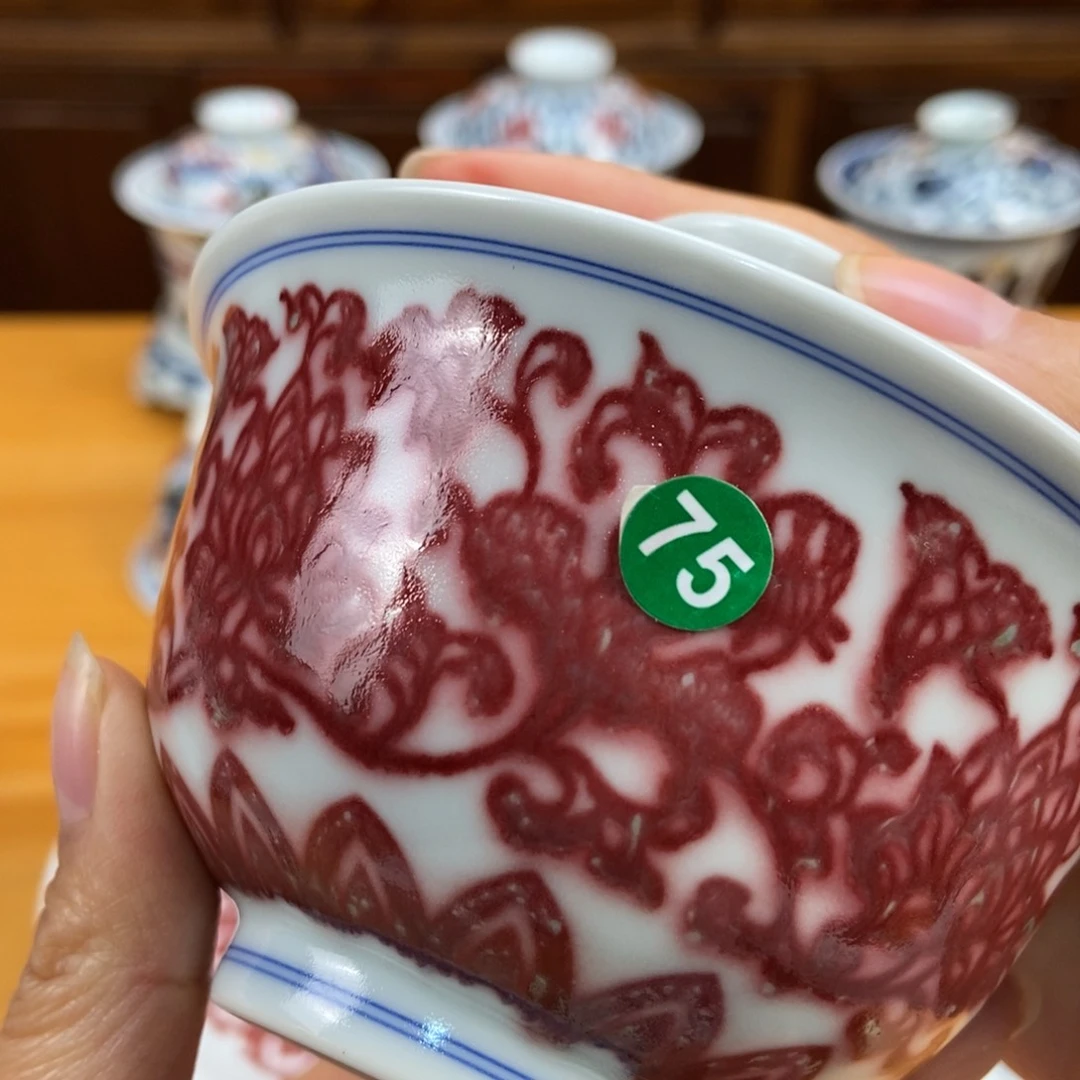 手绘现代茶具非古董