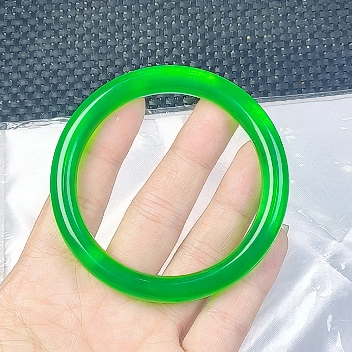 【聚宝严选】阳的绿细圆条手镯精致百搭时尚气质妈妈款