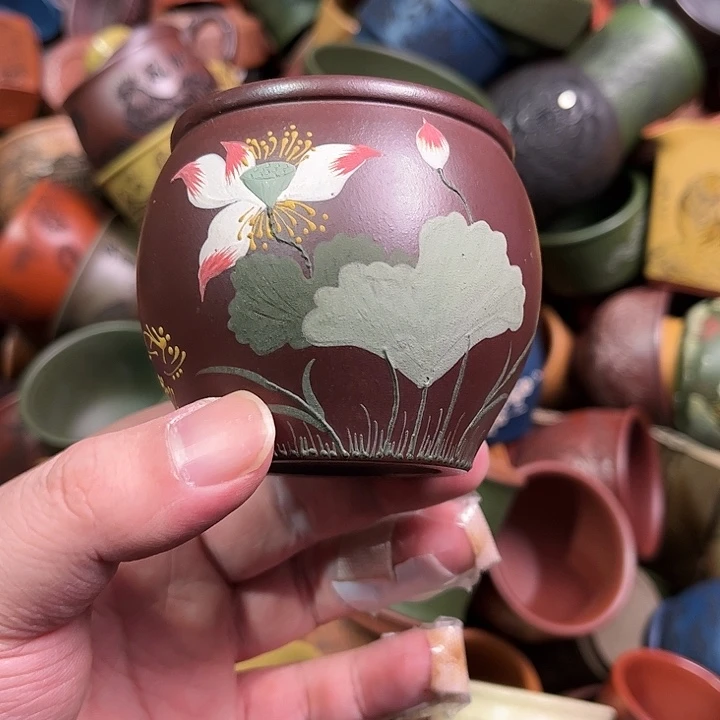 紫砂茶杯全手工紫砂主人杯